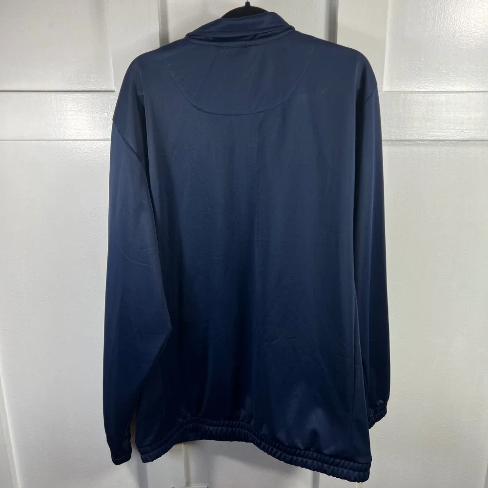 NBA Indiana Pacers Track Jacket Mens XXL Navy Blue Full Zip Warmup Basketball